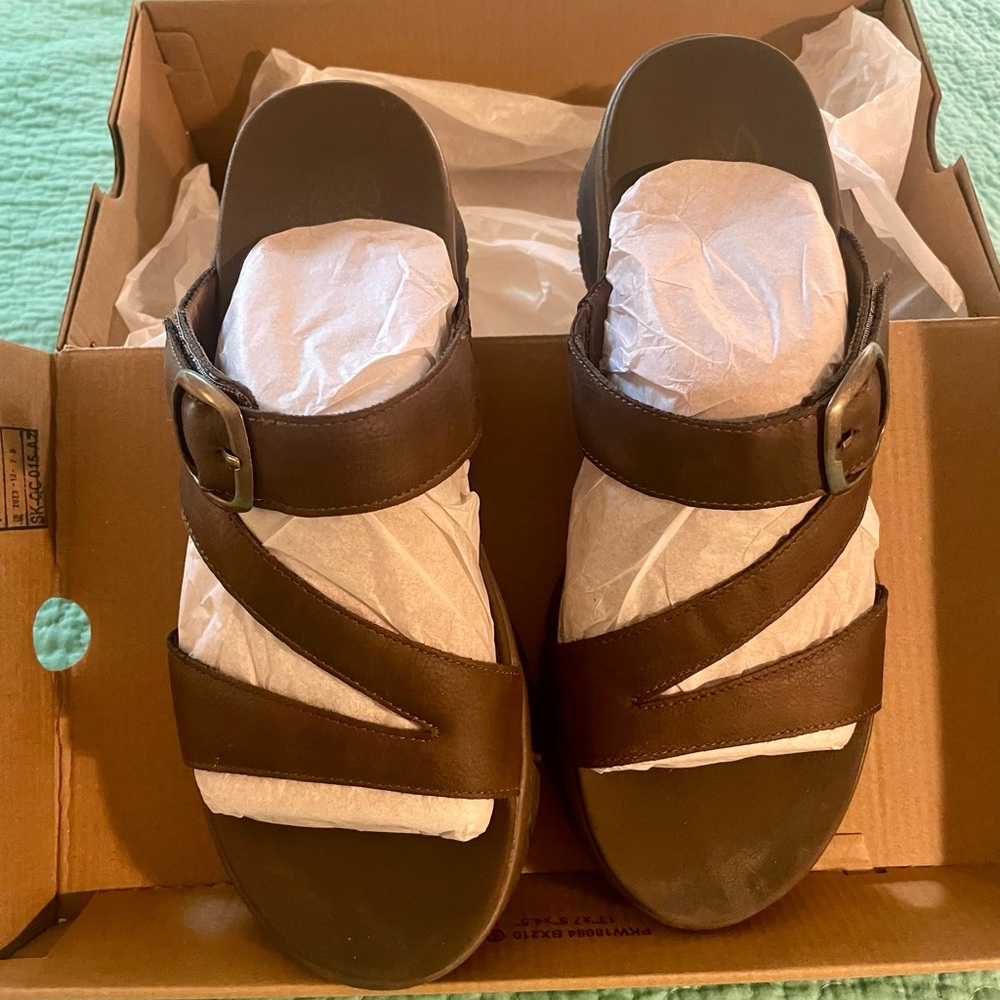 Skechers Vegan Chocolate Slides